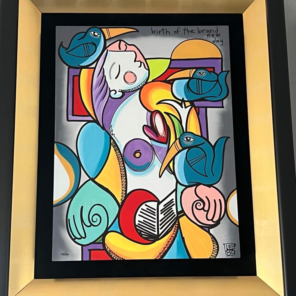 David Lebo, Birth of a New Day, 19 5/8" × 14 3/4" caldograph